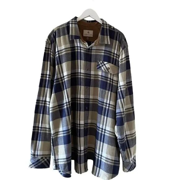 Legendary Whitetails Men’s Shirt Tall Flannel Button Cotton SZ 3XT # 1632 - Picture 1 of 15
